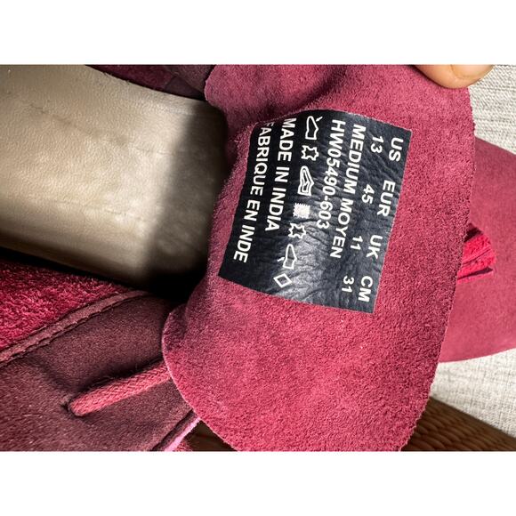 Hush Puppies Womens Shoes Cyra Catelyn Chukka Boot Size 13 Maroon - Picture 9 of 16